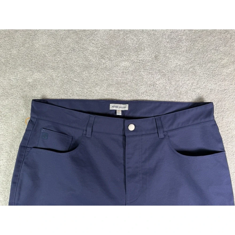 Peter Millar Golf Pants Crown Sport eb66 Performance 36x30 Blue NWT MSRP $160